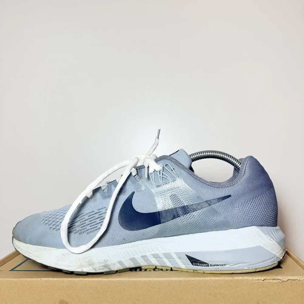 Women's Size 10.5 Nike Air Zoom Structure 21 Blue White Running Shoes 904701